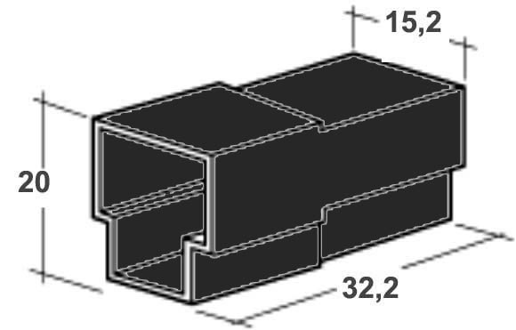 CONNETTORE ISOLANTE PORTA MASCHIO