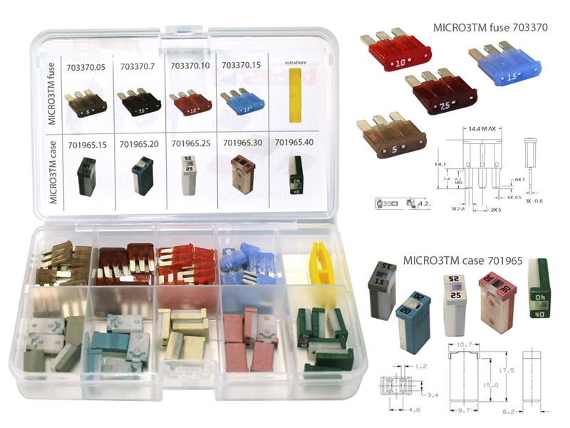 FUSIBILI MICRO 3-CASE KIT