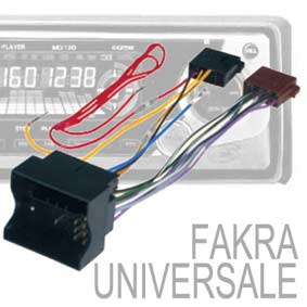 CABLAGGIO AUTORADIO FAKRA UNIVERSALE