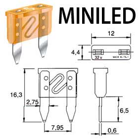 FUSIBILI LAMA MINI LED