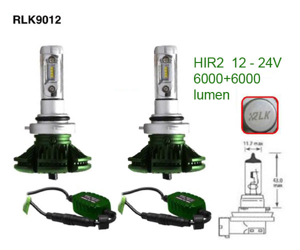 Kit di Conversione 2 lampade POWER LED 10^ GENERAZIONEcon chip ZES CHIPper fanali ANABBAGLIANTI e ABBAGLIANTI  25W- Compatibile CAN BUS e CAN FD- 3000 Lumen x lampade- Temperatura colore: 6500K.- Dissipatore termico in alluminio aeronautico regolabile per una piu´ agevole installazione Base: HIR2 PX22d Volt/Watt: 9-32V 25W