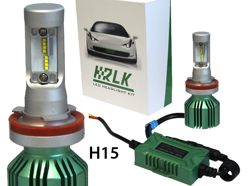 Kit di Conversione 2 lampade POWER LED 10^ GENERAZIONEcon chip ZES CHIPper fanali ANABBAGLIANTI e ABBAGLIANTI  25W- Compatibile CAN BUS e CAN FD- 3000 Lumen x lampade- Temperatura colore: 6500K.- Dissipatore termico in alluminio aeronautico regolabile per una piu´ agevole installazione Base: H15 PGJ23t-1 Volt/Watt: 9-32V 25W
