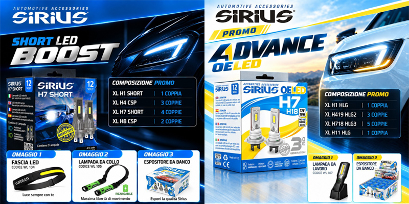 LAMPADE SIRIUS PROMO SETTEMBRE