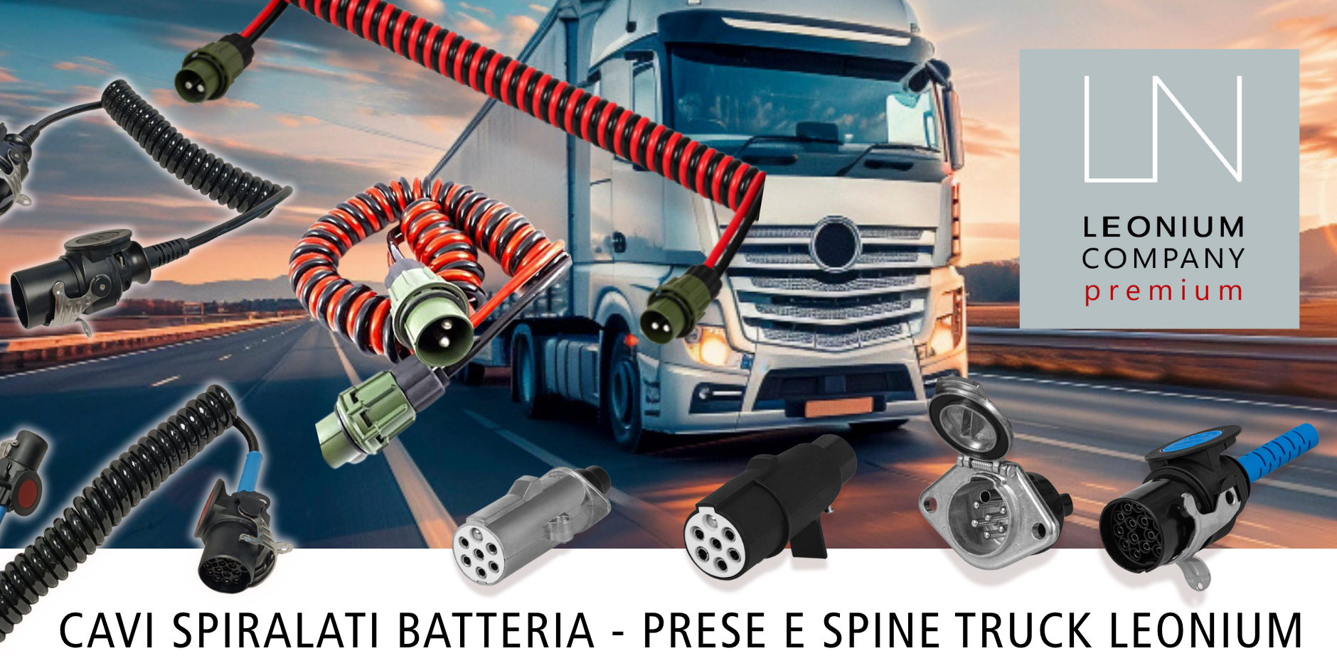 CAVI SPIRALATI BATTERIAPRESE E SPINE TRUCK LEONIUM